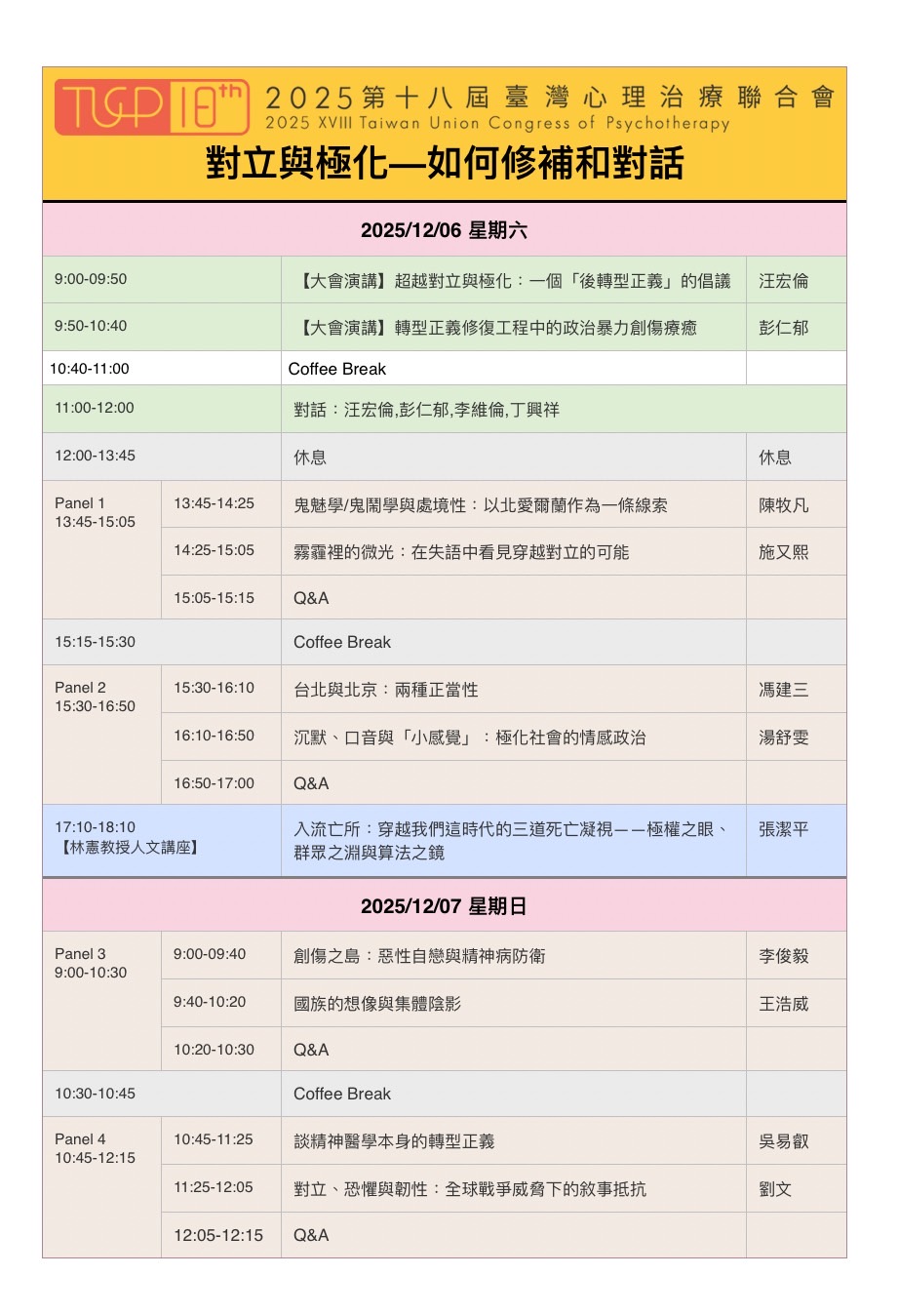 2025心理治療聯合會年會