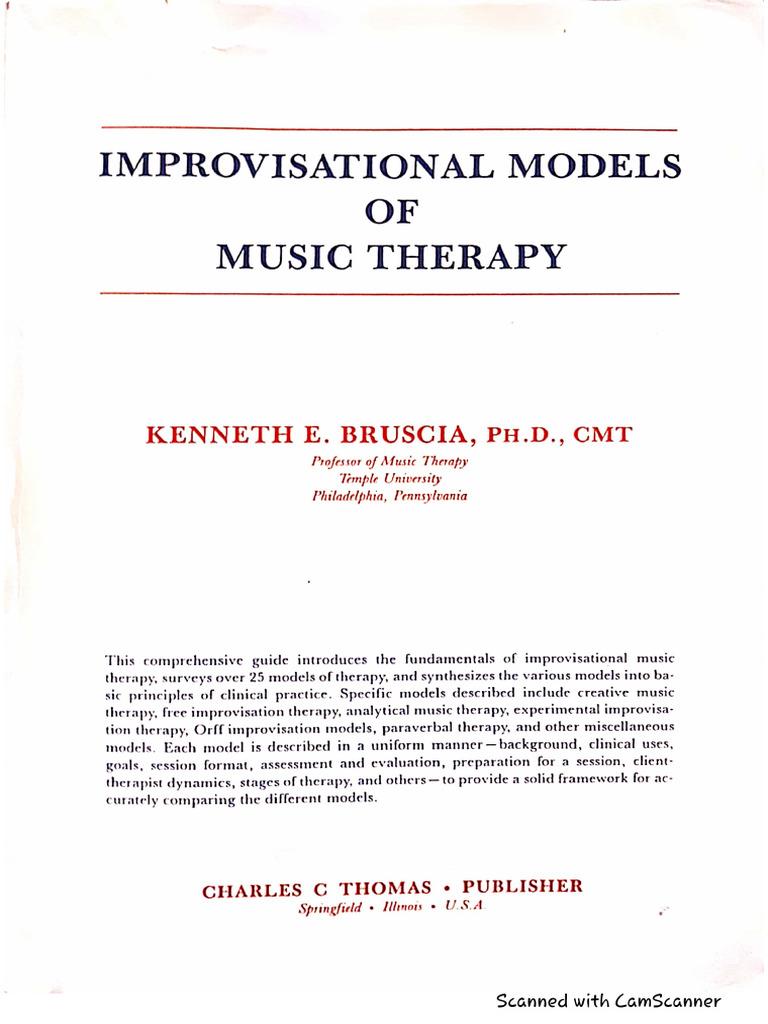 Improvisational models of music therapy